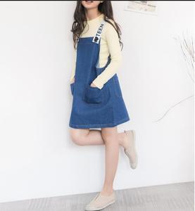 Vestido de Mezclilla de Algodón para Niños, Verano, Compras en Línea en AliExpress - Product Image 3