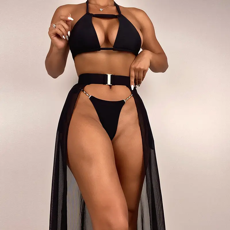 2022 New Style für Damen Badeanzug Dreiteilige Sexy Bikini Sommer Bikini Badeanzug Damen Bademode