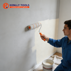 <span class=keywords><strong>Rodillo</strong></span> <span class=keywords><strong>de</strong></span> Pintura Profesional <span class=keywords><strong>de</strong></span> 9 Pulgadas con Fibras <span class=keywords><strong>de</strong></span> Poliéster Sin Pelusa, Mango Antideslizante <span class=keywords><strong>para</strong></span> Construcción y Renovación Comercial - Product Image 3