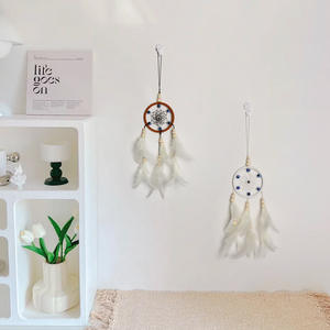 Hot New Small Eyes Hanging Wind Bell Técnica de costura hecha a mano Regalo Girls Mini 7cm Dreamcatcher Pendant - Product Image 4