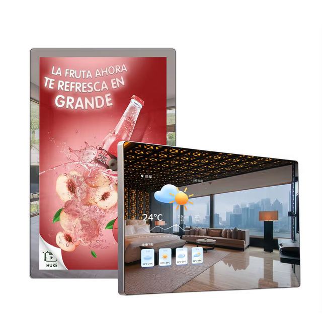 LETINE 43 Inch Magic Mirror Wall / Vertical Touch Screen Kiosk for Gym Home Intelligent Interactive Workout Mirror Fitness