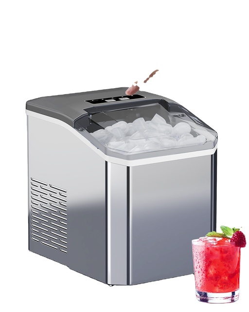 24-hour Automatic Self-cleaning Countertop Ice Maker for Home, Office, Bar, Quick and New Motor, Suitable for Hotels