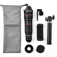 Téléobjectif portable 38X, monoculaire 20X, jumelles à zoom élevé pour concerts en plein air et photographie, prisme Bak4, télescope pour téléphone portable en plastique