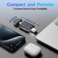 Offre Spéciale personnalisé 2 en 1 Mini Type C WiFi USB filaire vers adaptateur Carplay sans fil pour Apple Carplay Android adaptateur sans fil automatique