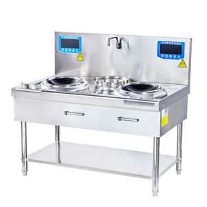 Hôtel Restaurant Hôtel 380V 50Hz 30kw Chauffage Électromagnétique Double Tête Haute Puissance Cuisinière À Induction Pour Commercial - Product Image 4