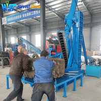 Machine de découpe de pneus industrielle 4000 mm pour flancs de pneus OTR, machine de découpe de pneus usagés à vendre