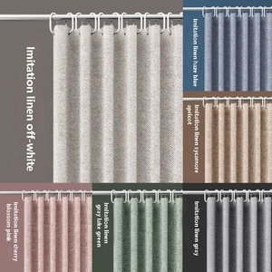 Bindi épaissi imperméable et anti-moisissure Polyester tissu Beige <span class=keywords><strong>rideau</strong></span> <span class=keywords><strong>de</strong></span> <span class=keywords><strong>lin</strong></span> <span class=keywords><strong>de</strong></span> <span class=keywords><strong>douche</strong></span> pour salle <span class=keywords><strong>de</strong></span> bain - Product Image 1