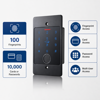 Clavier de porte biométrique WiFi Tuya avec déverrouillage à distance par téléphone, boîtier métallique étanche, interface Wiegand pour accès multi-utilisateurs
