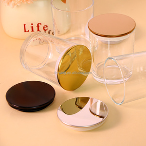 Tùy Chỉnh Rỗng Nến Jar 7Oz 10Oz 15Oz Rõ Ràng <span class=keywords><strong>Glass</strong></span> Nến Chủ Container Với Kim Loại Kín Nắp Jar Cho Nến Làm - Product Image 3
