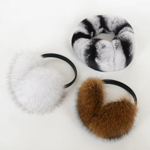 Orejeras de imitación de mapache bicolor con degradado 2026, diadema elástica negra que se ajusta sin apretar, diseñadas para viajeros urbanos - Product Image 5
