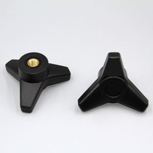 มือจับแบบสามแฉกพลาสติก ABS พร้อมหัวจับไนลอนแบบสามแขนและรูร้อยสาย - Product Image 4