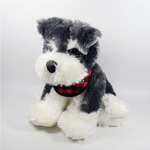 Peluche de <span class=keywords><strong>Perro</strong></span> <span class=keywords><strong>Schnauzer</strong></span> de Alta Calidad Personalizado con Relleno Suave - Product Image 4