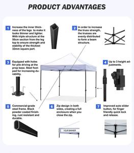 <span class=keywords><strong>Carpa</strong></span> <span class=keywords><strong>Plegable</strong></span> de Estructura Estable de 3x3m a Bajo <span class=keywords><strong>Precio</strong></span>, <span class=keywords><strong>Carpa</strong></span> <span class=keywords><strong>Plegable</strong></span> de <span class=keywords><strong>3x3</strong></span>, Toldo de <span class=keywords><strong>3x3</strong></span> Personalizado - Product Image 4