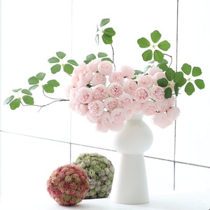 Ramo <span class=keywords><strong>de</strong></span> Rosas Artificiales <span class=keywords><strong>de</strong></span> <span class=keywords><strong>15</strong></span> Cabezas, Estilo Fresco, para Decoración del Hogar, Adorno Estético, Ramo <span class=keywords><strong>de</strong></span> Boda - Product Image 3