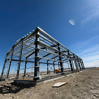 Structure en acier préfabriquée sur mesure, kit de construction de bâtiment de stockage en métal préfabriqué pour le stockage industriel et agricole