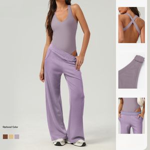 2024 femmes croix dos Compression gilets costumes de sport poches <span class=keywords><strong>pull</strong></span> pantalon profond V chemises <span class=keywords><strong>string</strong></span> survêtement porter des costumes vêtements de sport - Product Image 2