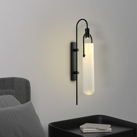 Applique Murale LED Rétro Luxe en Verre Effet Miroir, Corps en Fer, Idéale pour Hôtels, Escaliers, Couloirs et Chambres