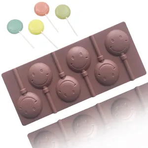 918 6 anche waw smile silicone protezione ambientale lecca-lecca stampo hard candy torta strumento di cottura resina stampo bpa free caramelle fai da te