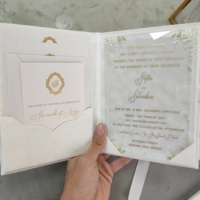 Carte de mariage en velours blanc Creative Glamour Venue Invitation à pompon doré de luxe Cadeau unique pour votre journée spéciale