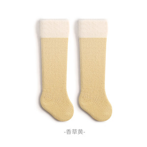 Buena calidad yunshan 24 Otoño e invierno medias gruesas Bebé bebé Calcetines por encima de la rodilla para niños Clase un calcetín de terciopelo de visón - Product Image 1