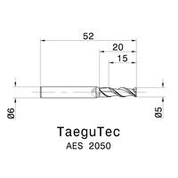 Fraises en carbure Taegutec 2F 4F fraises en carbure monobloc pour fraise en aluminium outils de fraisage CNC