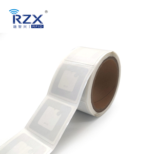 50*50 mét ISO/IEC 15693 13.56MHz HF icode slix chống trộm an ninh RFID Tag thư viện cuốn Sách Sticker tag với chất kết dính trở lại - Product Image 3