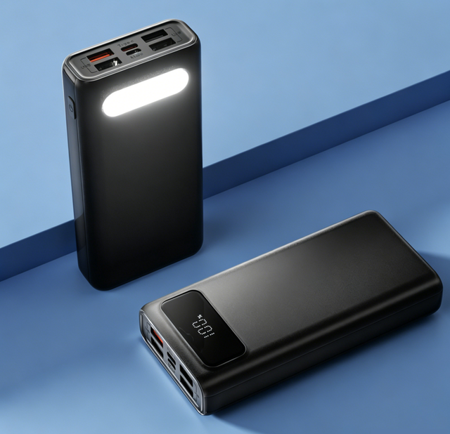 LED Lighting 20000mAh High Capacity Power Bank 22.5W Fast Charging Power Bank Portable Charger with Emergency Flashlight