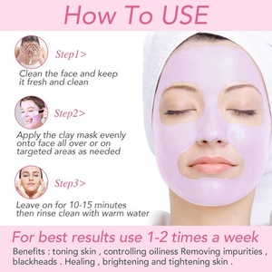 Mascarilla Facial de Barro de Rosa de 120g, Más Vendida, Limpieza Profunda, Desintoxicante, Mascarilla de Arcilla Rosa - Product Image 5