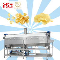 Ligne de production automatique de chips et de frites fraîches avec mélangeur de farine et stérilisateur alimentaire, capacité de 300 kg/h
