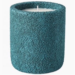 Vente en gros de pots à bougies en céramique colorés mats de style nordique en terre cuite pour bougies - Product Image 3
