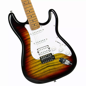Guitare électrique professionnelle Deviser L-G2S-&1, manche en érable torréfié, finition brillante, entièrement fermée, cutaway, 6 cordes - Product Image 6