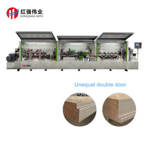 <span class=keywords><strong>Machine</strong></span> <span class=keywords><strong>de</strong></span> plaquage automatique <span class=keywords><strong>de</strong></span> bord en forme <span class=keywords><strong>de</strong></span> L utilisée par une usine <span class=keywords><strong>de</strong></span> portes non standard - Product Image 3