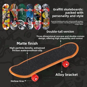 Rampe de skateboard pour doigts, modèle de scène, accessoires de <span class=keywords><strong>skatepark</strong></span>, nouveauté, ensemble de jouets créatifs pour enfants, âges 7-14, à assembler - Product Image 3
