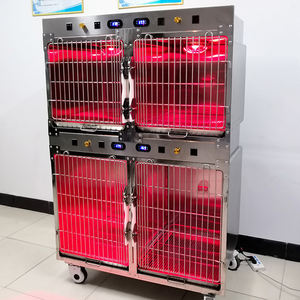 Cage vétérinaire en acier inoxydable pour hôpital vétérinaire, cage d'oxygénothérapie pour chien et chat, clinique vétérinaire, vente directe d'usine - Product Image 4