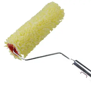 Decorative Green Color Refill Paint Brush Roller With Zinc Iron Plated Handle