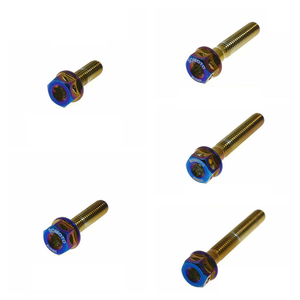 Pernos de Precisión SOMOTO Taiwaneses SUS304, Serie M5, Cabeza Hexagonal de 6 Lóbulos y Cabeza UFO, Acabado PVD Multicolor - Product Image 3