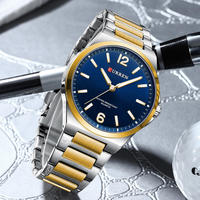 Jam Tangan Pria CURREN 8493 Emas Baru, Tali Mewah, Tahan Air, Jam Tangan Sport Stainless Steel Quartz Bisnis, Hadiah