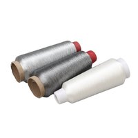 Fil à broder métallique de haute qualité, couleur scintillante, 3200 mètres, polyester, fil à machine