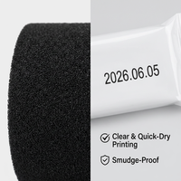 Vente en gros de PET noir NBER 36x40mm pour sublimation, pour machine de codage à rouleaux MY380, impression d'emballages en plastique