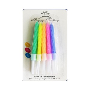 Spiral Birthday <b>Candles</b> Blue 6Pcs <b>Long</b> Stick Party Decorations For Celebrations - Product Image 4