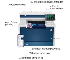 Imprimante laser couleur tout-en-un sans fil HP Color LaserJet Pro MFP 4301fdw - Product Image 2