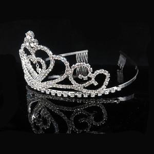 Couronne en strass <span class=keywords><strong>de</strong></span> luxe faite à la main, couronne en cristal, diadème, couronne <span class=keywords><strong>de</strong></span> mariage, couronne <span class=keywords><strong>de</strong></span> mariée avec peignes, <span class=keywords><strong>reine</strong></span>, princesse, diadèmes - Product Image 2