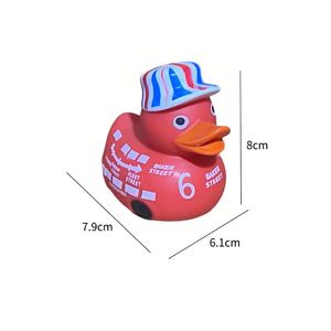 Vente en gros OEM Jouet aquatique pour enfants en plastique, canard jaune de 3 pouces, style bus britannique, avec son couinement, pour piscines, Royaume-Uni - Product Image 1
