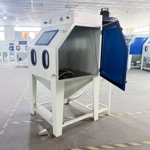 Machine de sablage à sec à commande manuelle PLC haute efficacité, fonctions de polissage et de meulage, fonctionnement sans poussière, pour métal - Product Image 1