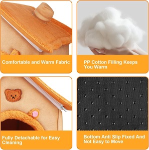 Heiz matte für Haustiere Indoor für Katzen & Hunde Katzen nest kissen mit Heizkissen All-in-One Pet Shelter Hunde bett - Product Image 5