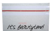 Boîte d'expédition en carton avec logo personnalisé avec bande à fermeture éclair Bande d'arrachage adhésive postale ouverte Boîte postale auto-scellante