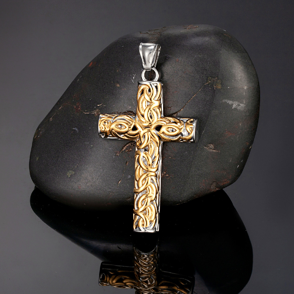Pendentif simple bicolore