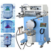 5 gallons bouteille d'eau minérale cylindre pneumatique Pvc Lotion bouteille Logo imprimante objet rond sérigraphie Machine