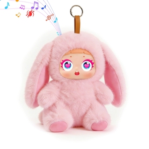 Haut-parleur intelligent portable et tendance en peluche rose en forme de lapin, avec contrôle via application Tuya AI et Bluetooth, 2W, pour chambre d'enfant, divertissant et éducatif - Product Image 4