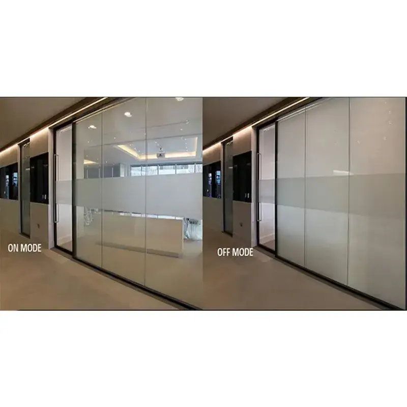 REAL PRICE Customized Size/Color For Office Hotel Bank Factory Electrically Induced Color Glass PDLC Smart Film